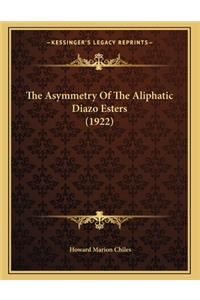 The Asymmetry Of The Aliphatic Diazo Esters (1922)