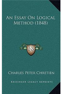 Essay On Logical Method (1848)