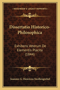 Dissertatio Historico-Philosophica