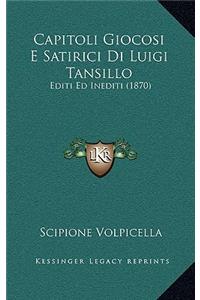 Capitoli Giocosi E Satirici Di Luigi Tansillo