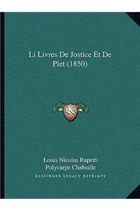 Li Livres De Jostice Et De Plet (1850)