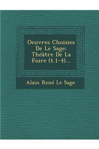 Oeuvres Choisies de Le Sage