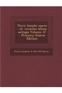 Flavii Iosephi Opera