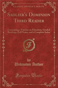 Sadlier's Dominion Third Reader