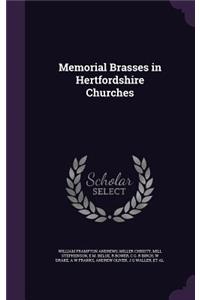 Memorial Brasses in Hertfordshire Churches