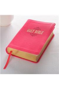 KJV Compact Large Print Lux-Leather Pink