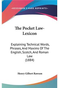 The Pocket Law-Lexicon