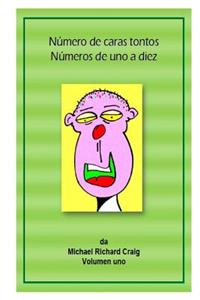 Número de caras tontos Números de uno a diez