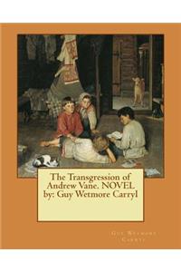 Transgression of Andrew Vane. NOVEL by