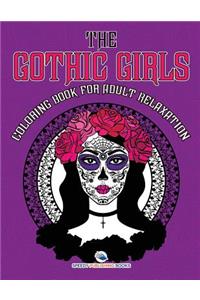 Gothic Girls Coloring Book for Adult Relaxation