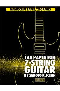 TAB Paper for 7-String Guitar