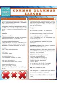 Common Grammar Errors