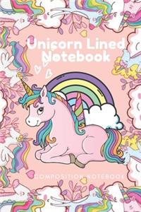 Unicorn Lined Notebook - Composition Notebook