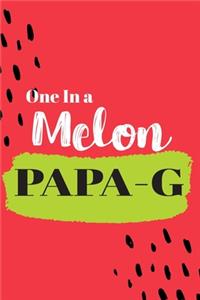 One In a Melon Papa-G: Cute Family Member Appriciation Diary / Notebook / Journal / Gift Card. Perfect For Birthday or Christmas (6x9 110 blank line pages)