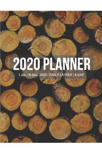 2020 Wood Daily Planner