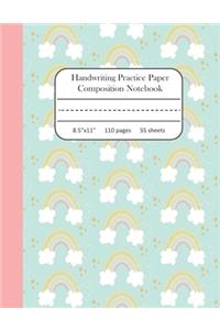 Handwriting Practice Paper Composition Notebook