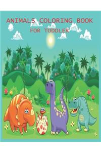 Animals coloring book for toddler