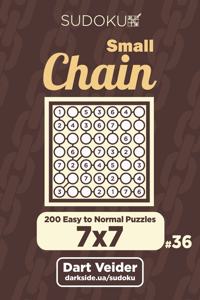 Small Chain Sudoku - 200 Easy to Normal Puzzles 7x7 (Volume 36)