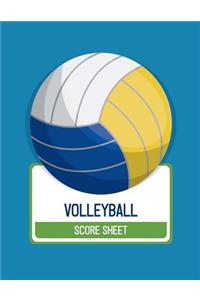 Volleyball Score Sheet