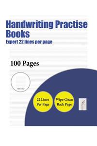 Handwriting Practise Books (Expert 22 lines per page)