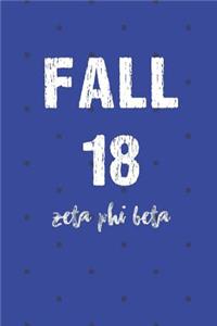 Fall 18 Zeta Phi Beta
