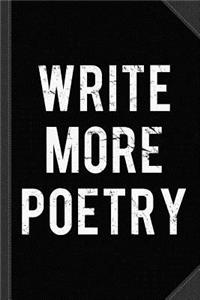 Write More Poetry Journal Notebook