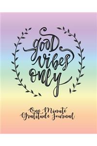 One Minute Gratitude Journal