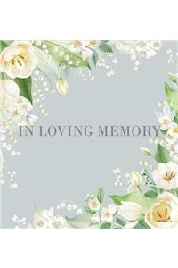 Condolence book for funeral (Hardcover)