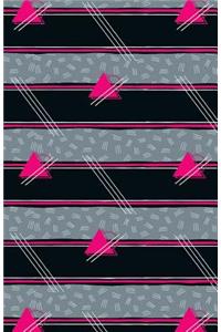 Journal Notebook Abstract Pattern Pink Triangles