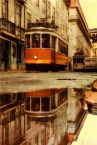 Streetcar in Lisbon - Blank Notebook