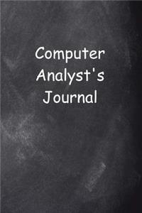 Computer Analyst's Journal Chalkboard Design