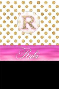 Rubi: Personalized Lined Journal Diary Notebook 150 Pages, 6 X 9 (15.24 X 22.86 CM), Durable Soft Cover
