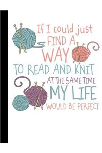 If I Could Find a Way to Read and Knit at the Same Time
