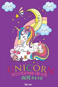 Unicorn Activity Book for Kids 4-8, 8-12 Ages