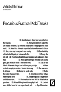 Koki Tanaka: Precarious Practice