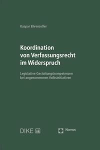 Koordination Von Verfassungsrecht Im Widerspruch