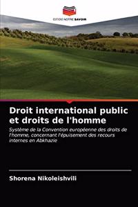 Droit international public et droits de l'homme