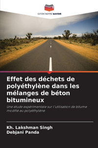 Effet des déchets de polyéthylène dans les mélanges de béton bitumineux