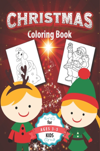 Christmas Coloring Book for Kids Ages 3-5