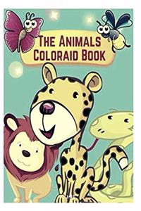 animals coloraid book