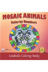 Mosaic Animals Color By Number