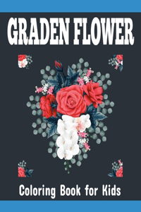 Graden Flower Coloring Book for Kids