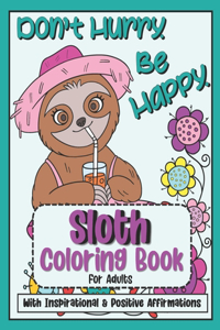Sloth Coloring Book For Adults