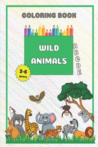 Wild Animals Coloring Book