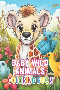 Baby Wild Animals Coloring Book