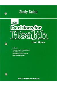 Decisions for Health: Study Guide Level Green