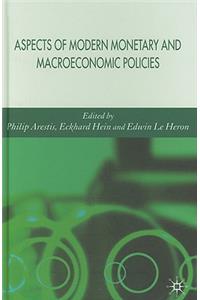 Aspects of Modern Monetary and Macroeconomic Policies