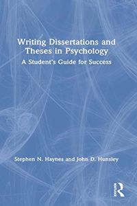 Writing Dissertations and Theses in Psychology