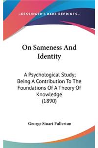 On Sameness And Identity