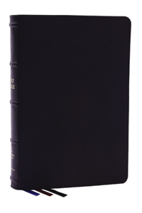 Nkjv, Large Print Thinline Reference Bible, Blue Letter, MacLaren Series, Genuine Leather, Black, Comfort Print